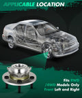 Front Wheel Hub Bearing Assembly For Dodge Ram 1500 2002-2008 5 Lug Front Replacement Built To Last With Heavy Duty Sealed Bearing And Precision Fitment For 2 Wheel ABS Or Non ABS Systems 515072 displayed with vehicle diagram showing installation location.