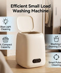 Slick Mini Clothes Washer With Built In Spin Basket For Undies And Socks Smart Pulsator Cycle Delivers Top Notch Clean fast setup in small room.