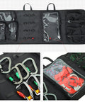 Quickdraw Hanging Storage Bag For Home, Backpacking, And Camping, Foldable Go-To Gear Organizer with pouches and loops