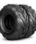 Pair of Hardcore 145/70-6 All Terrain Tires for ATV Go Kart Mini Bike with Super Grippy Tubeless 4 Ply Traction Pack of 2