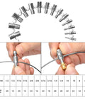 Nut And Bolt Thread Checker Kit With 28 Gauges 15 SAE Inch And 13 Metric Thread Gauges for quick identification and verification