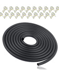 Fuel Line Repair Kit With 9.85 Ft 1/4 Inch Inner Diameter Rubber Gas Hose And 20 Spring Clamps 1/3 Inch Outer Diameter