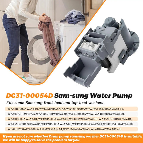 Washer Drain Pump Replacement For WA4 WA5 WF2 WF3 WF4 WF5 Series Direct Substitutes DC31-00178A And DC31-00178D