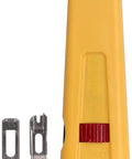Beast Of A Punchdown Tool With 66 And 110 Blades For Punchdown Blocks And Telecom Patch Panels, Ergonomic Handle, Yellow Body