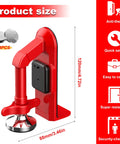 Ultra Portable 80dB Alarm Door Stopper For Home Office And Travel, No Hassle Anti Theft Security Alarm At The Bottom Of Doors, Adjustable Easy To Install Red Door Security Device That Deters Intruders And Keeps You Safe. Red 120mm x 88mm door alarm stopper with batteries