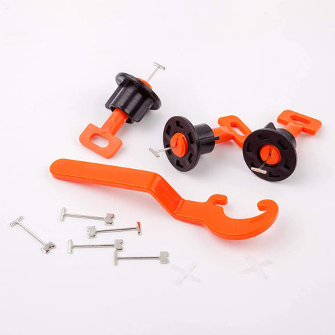 Professional Tile Leveling System Kit With 200 Tile Levelers 4 Handy Wrenches And 1000 2mm Spacers for precise grout lines