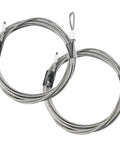 2 Pack 13.5 Foot Garage Door Cable Kit For 12 Foot Tall Doors With 1/8 Inch 304 Stainless Steel Wire 7x7 Construction Safety Cable 13 Feet 6 Inches Long Torsion Spring Replacement Tough As Nails Heavy Duty