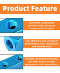 Aluminum Air Manifold Five Port Pneumatic Splitter For Air Compressors showcasing corrosion resistance and installation ease.