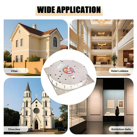Heavy Duty Electric Chandelier Hoist Lifter System With Remote 330 Lbs Capacity shown for villas, churches, hotel lobbies, and exhibitions.