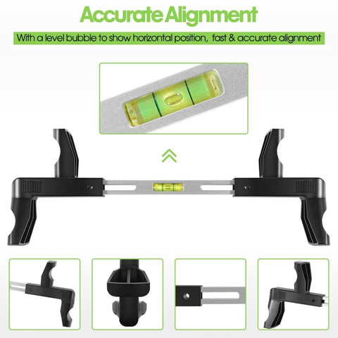 Universal Steering Wheel Level Alignment Tool For Cars Vans And Trucks - Spring Loaded, Fits Inner Diameter 270mm To 340mm