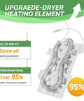 Back Up And Running Dryer Heating Element Replacement Kit 5300W 240V with high nickel-chromium content, solving heating problems