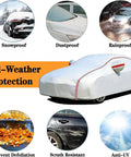 Pro Grade Outdoor Car Cover For Tesla Cybertruck And Heavy Duty Pickup Trucks Weather Shield in all-weather protection display.