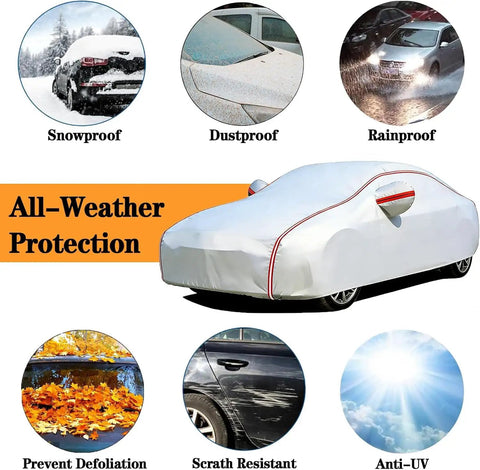 Pro Grade Outdoor Car Cover For Tesla Cybertruck And Heavy Duty Pickup Trucks Weather Shield in all-weather protection display.