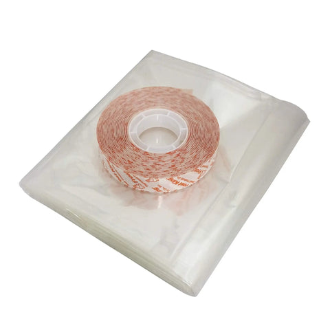 Indoor Shrink Window Kit 42 Inch By 62 Inch Three Sheet Set with heat-shrink film and double-face tape