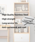 Tough As Nails Stainless Steel Dowel Pins 50 Piece Set For Cabinets Shelves And Wood Furniture in a display with high quality notes