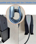 Solid Metal EV Charger Wall Mount Holder Adjustable Universal Electric Vehicle Charging Box Organizer Cord Rack with mobile charger