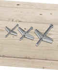 Toggle Bolt And Wing Nut Drywall Anchor Kit For Hollow Walls, No Fuss Easy Install, Steel Rust Resistant Wall Fasteners For DIY Projects And Pros That Holds Heavy Items Safely, 1/8 3/16 1/4 in steel