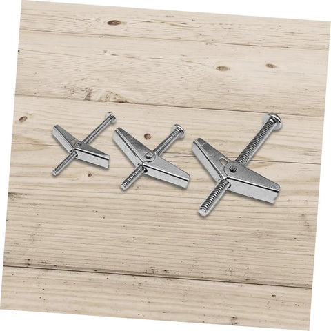 Toggle Bolt And Wing Nut Drywall Anchor Kit For Hollow Walls, No Fuss Easy Install, Steel Rust Resistant Wall Fasteners For DIY Projects And Pros That Holds Heavy Items Safely, 1/8 3/16 1/4 in steel