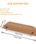Solid Wood Cabinet Handles 5 Inch, 4 Pack Drawer And Wardrobe Pulls For Furniture And Cabinetry size dimensions and specifications