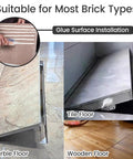 Heavy Duty Invisible Floor Hatch With Rock Solid Suction Grip Custom Size Crawl Space Access Panel on marble and wood floors.