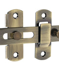 4 Inch Flip Gate Latch For Barn Doors And Wood Fences Tough As Nails Heavy Duty Stainless Steel With Bronze Finish - Side View MS9001 Q