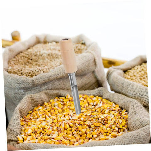 Stainless Steel Rice Grain Sampling Probe For Wheat Corn And Rice Efficient Grain Sampler in burlap bags