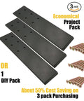 3 Pack Top Mount Countertop Support Brackets Heavy Duty Hidden Knee Wall Floating Shelf Bracket For Granite Quartz Marble Countertops Includes 12 Inch Screws DIY Projects
