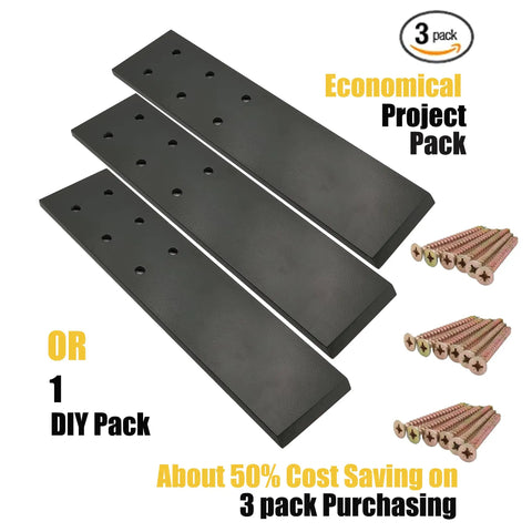 3 Pack Top Mount Countertop Support Brackets Heavy Duty Hidden Knee Wall Floating Shelf Bracket For Granite Quartz Marble Countertops Includes 12 Inch Screws DIY Projects