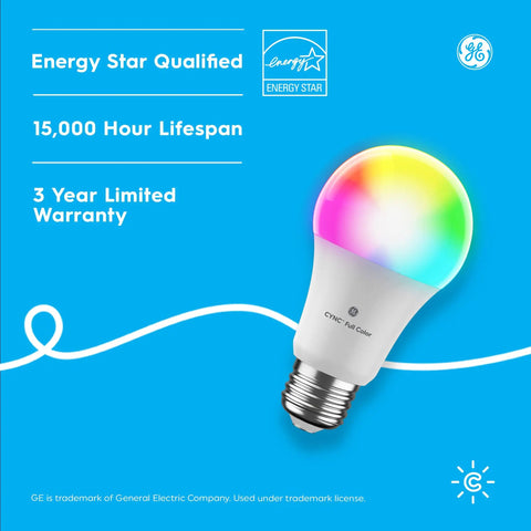 Smart LED Light Bulb Color Changing With WiFi And Bluetooth, Plug And Play Voice Control With Alexa And Google Home, A19