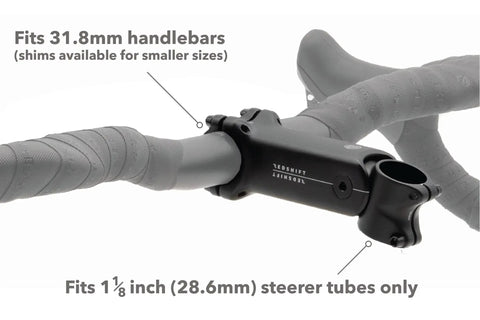 Shock Absorbing Bike Stem That Cuts Up To Seventy Percent Of Bumps And Vibrations For A Super Smooth Ride On Road Gravel Ebikes And Hybrid Bicycles Reduces Hand Fatigue And Boosts Control And Comfort fits 31.8mm handlebars, 28.6mm steerer tubes