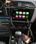 Car interior with Coiled USB C To USB C Car Cable 3ft 2 Pack Fast Charge And Data Transfer Spring Loaded USB C Charger Cord