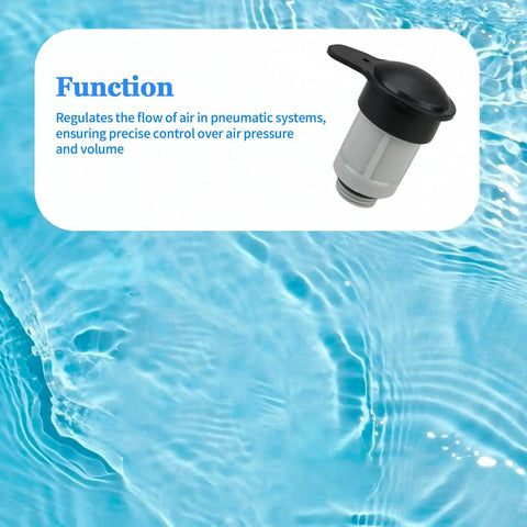 Air Jet Valve And Cap Kit For Above Ground Pool Inlets, Replacement Part Compatible With 26165EH, showing product function