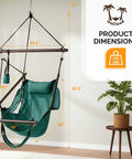 Upgraded Unique Hammock Hanging Sky Chair With Easy Setup Safer Design Air Deluxe Swing Seat green indoor outdoor
