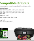 64XL Black And Tri Color Ink Cartridges Replacement For Envy Photo Printers 7855 7858 7155 7800 6255 7200 Tango Series box