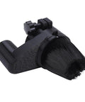Heavy Duty CNC Router Dust Cover For 65MM And 1.5 KW Spindle Motors, black brush attachment for efficient dust collection.