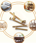Heavy Duty Furniture Bolts And Barrel Nuts Kit With Storage Case 25 Sets 50 Pieces M6x40 M6x50 M6x60 M6x70 M6x80 Sizes for furniture assembly