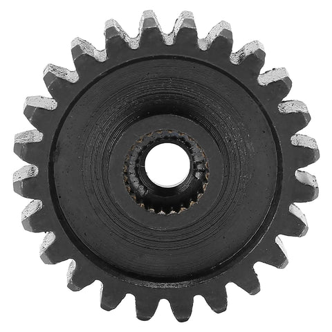Close-up of one 24-tooth steel servo gear, part of Five Pieces Steel Servo Spur Gear Set With 24 Tooth Internal Spline And 0.8 Module For Precision Drive Systems Built Tough Industrial Gears Compatible With 0.8 Modulus Gear Assemblies Rock Solid For Smooth Torque Transmission In Robotic Projects.