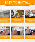 Step-by-step install of Upgraded Air Damper Control Assembly And Refrigerator Thermistor Kit For Frigidaire Crosley White Westinghouse