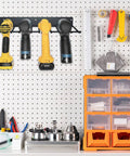 Power Tool Organizer Rack For Two Pack Wall Mount Garage Storage For Handheld And Power Tools Durable Metal Drill Holder