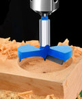 Pro Grade Forstner Drill Bit 24mm Tungsten Carbide Wood Hole Cutter in action on wooden board