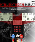 Digital Manifold Gauge Set for HVAC Pros: Dual Pressure and Temperature Readouts, Digital AC Gauge Kit with 3000 PSI Hose, Two-Color Temperature Clamp, Fast Vacuum, Leak Test, and Precise Superheat Subcooling Calculations, backlit HVAC display