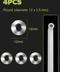 4pcs 12mm round tungsten carbide inserts, part of 32Pcs Tungsten Carbide Cutters Inserts Set For Wood Lathe Turning Tools.