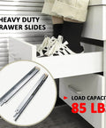 2 Pack 21 Inch Undermount Drawer Slides With Soft Close Action Full Extension Concealed Runner Set, heavy-duty load capacity 85 lbs.
