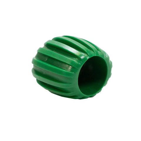 Oval Grip Scuba Diving Tank Cylinder Valve Knob For Easy Handling, PVC Construction, Green Color, 23mm Thread, 42.7mm Diameter