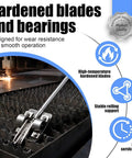 Heavy Duty Manual Cnc Dross Remover with hardened blades and bearings for steel table maintenance.