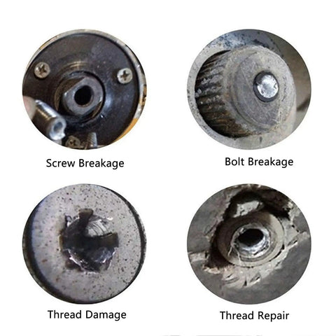 Ultimate High Hardness Broken Screw Removal Kit With Long Drill Holders For Super Fast Extracting Damaged Bolts In Home Repair And Auto Work Using Hss Steel Tools That Make Your Job A Breeze, screw and bolt damage examples