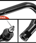 Front Outer Tie Rod End Fits Hyundai Sonata Tucson Azera And Kia Sportage Optima Replacement Steering Tie Rod For 2011 2012 2013 2014 2015 2016 2017 Models Durable Performance For Your Ride, black steel detail