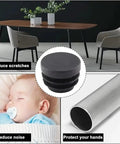 Awesome 8-Piece Black Plastic End Cap Set With Round Blanking Plugs And Pipe Inserts For Chair Legs, Tubes, And Hydraulic Systems Including O-Ring Sizes From 10Mm To 60Mm Perfect For Sealing And Stopping Flow In Any Cool Setup Today on chair legs