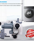 Premium Washer Drain Pump Assembly Plug And Play Replacement Motor close-up view, designed for Samsung washers with direct bolt install.