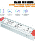 120W Dimmable LED Driver 24V AC To DC Power Supply For Dimming 24V LED Lights And Strips Compatible With Lutron Leviton ABB